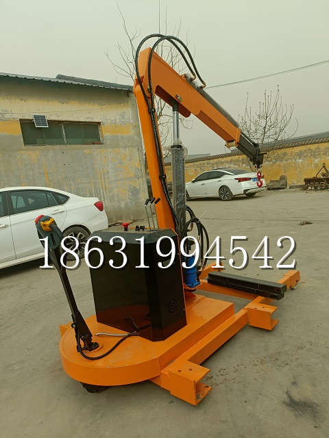 宏伟区自卸车厢随车吊 自制轮式四不像起重机 四驱平板吊 5吨 贵盛